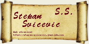 Stepan Svičević vizit kartica